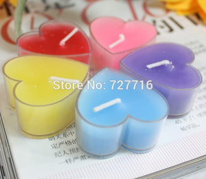 Birthday Candles Romance Heart Shaped Candle