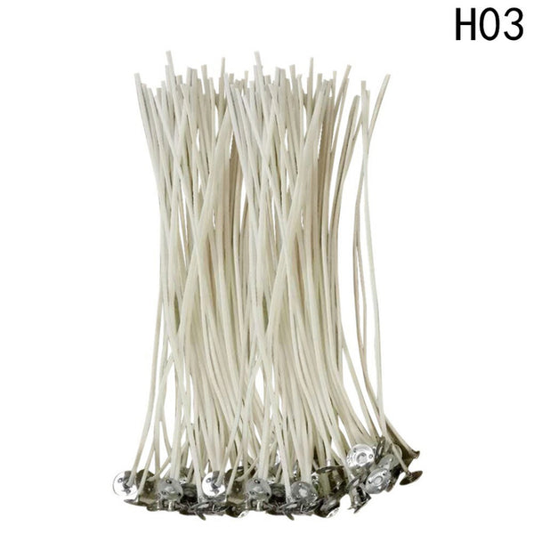 100PCS/Pack 10cm or 15cm or 20cm DIY Candle Wick Core Pre Waxed